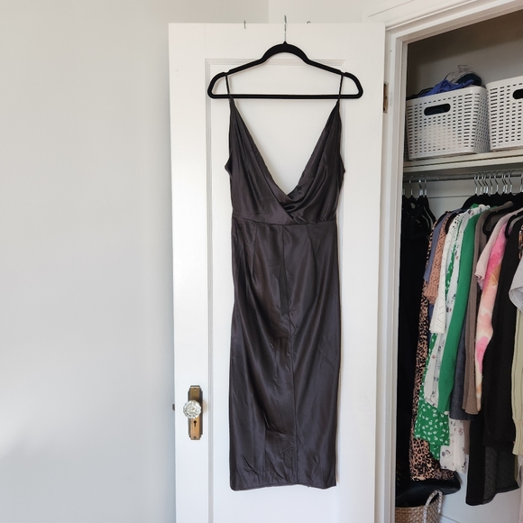 House of CB Black Satin Dress - Picture 8 of 16